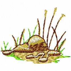 Flowers And Tree Embroidery Design 6